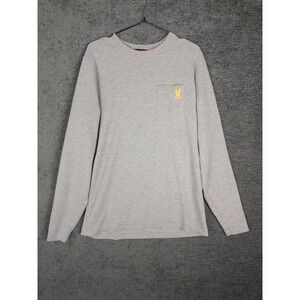 Psycho Bunny Sweatshirt Mens L Gray Logo Pullover Crewneck Casual Cotton Blend